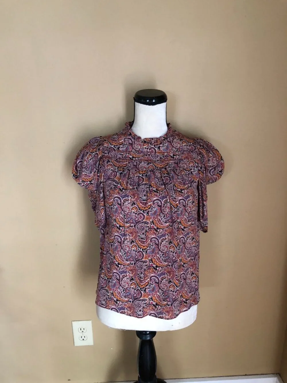 Ulla Johnson silk paisley puff sleeve Lyla blouse